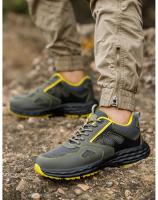 Zapatos de seguridad con punta de acero para hombre, zapatillas de trabajo transpirables, ligeras e indestructibles - details 10