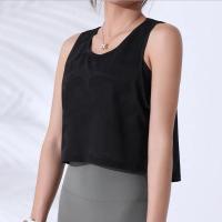 Camiseta deportiva de yoga holgada para mujer, sin costuras, transpirable, de secado rápido - details 1