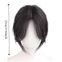 Flequillo falso Natural para mujer, flecos invisibles, peluca sintética, pieza de extensión con Clip esponjoso - details 0