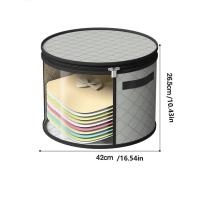 Cubo de almacenamiento plegable para sombreros, bolsa de almacenamiento para sombreros con ala transparente de gran capacidad, bolsa de almacenamiento transparente a prueba de humedad para ropa, sombrero, bolsa de almacenamiento de juguetes - details 1