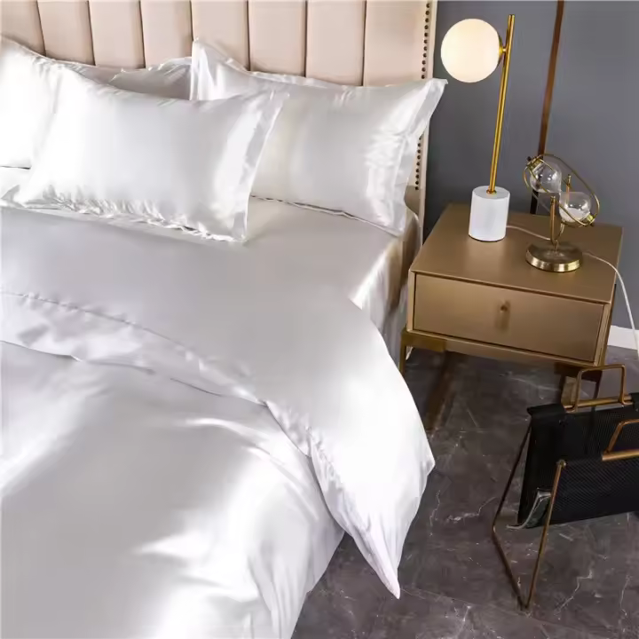 Sábana de Terciopelo de Lujo Emulación Cubierta de Edredón de Gran Tamaño Manta de Color Sólido de Alta Calidad para Cama Doble Queen y King - 1