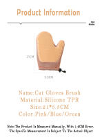 Removedor de pelo de mascotas, guantes de belleza para gatos, ropa portátil, cepillo de pelo multifuncional para mascotas, 3 piezas - details 0