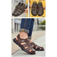 Zapatos Informales De Piel Auténtica Para Hombre, Sandalias Clásicas De Alta Calidad, Zapatillas Transpirables Para Caminar Al Aire Libre, Ideales Para El Verano - details 13