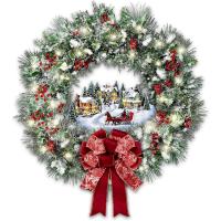 Pegatinas de Ventana de Navidad 2024 Campana de Navelganta Pino de PVC Autoadhesiva - details 26