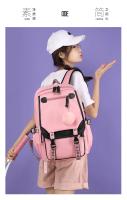Mochila de escuela secundaria de estilo coreano para adolescentes, mochila de moda en blanco y negro para estudiantes, mochila escolar, bonita bolsa de libros - details 6