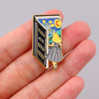 Broche de Cielo Estrellado Pin de Esmalte de Cuento de Hadas para Mochilas y Ropa - details 4