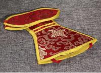 Campana y maja Juego de campanas nepalesas, funda protectora de artefactos tántricos de almacenamiento, bolsa de brocado, tamaño grande 19 cm - details 6