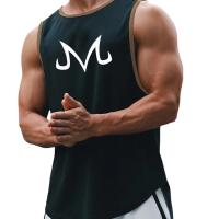 Chaleco de gimnasio a la moda de verano para hombre, camiseta deportiva sin mangas para Fitness y culturismo, camiseta sin mangas para correr de malla de secado rápido de Anime - details 13