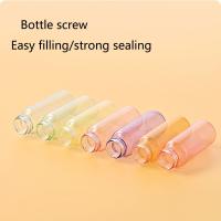 Juego de Mini botellas cuentagotas rellenables, Color de macarrón, viales de aceite esencial de vidrio reutilizables, Bombilla de goma, cuentagotas de vidrio vacío, 7 Uds. - details 1