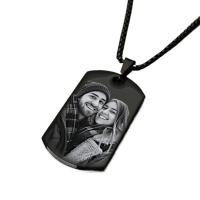 Collar personalizado con foto y mensaje, colgante, llavero, etiqueta para perro, collar grabado personalizado con foto, regalos de Navidad - details 0