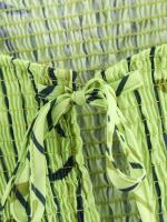 Conjunto casual de moda para mujer Camisa con volantes Top + Pantalones de pierna ancha - details 7