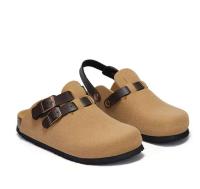 Chanclas de mujer, anillos, lazos en los dedos, sandalias planas de gladiador de verano - details 0