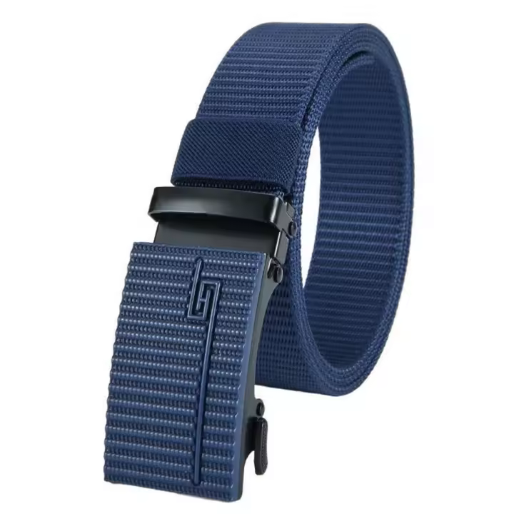 Cinturón informal con hebilla de aleación para hombre, cinturón elástico transpirable de diseñador de vaquero, cinturón táctico al aire libre, regalo militar de Año Nuevo - 1