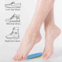 EiD-plantillas de Gel de silicona suave para el talón, cojín masajeador de pies, cuidado de medio talón, almohadilla para fascitis Plantar, Unisex - details 21