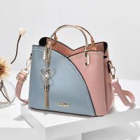 Bolso de mano de nueva tendencia, versión coreana, color contrastante, gran capacidad, bandolera de hombro a la moda, bolso de mujer - details 4