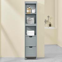 Armario de Baño Estrecho Moderno Diseño Nórdico Compacto con 3 Estantes y 2 Cajones - details 11