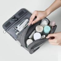 Bolsa de almacenamiento portátil de tela Oxford para hombre y mujer, organizador de artículos de tocador, bolsa de cosméticos impermeable, bolsa de lavado de viaje colgante - details 4