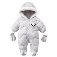 Pelele de invierno para bebé recién nacido, mono cálido con guantes de Panda para niño, ropa infantil de algodón y terciopelo, ropa con capucha para niña de 0 a 18M - details 16