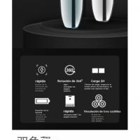 Afeitadora eléctrica para hombres afeitadora eléctrica recargable inteligente flotante cabezal de triple cuchilla - details 2