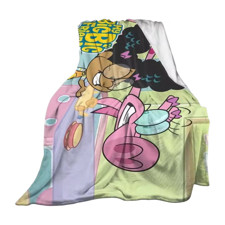 Manta de franela Ultra suave para sofá, cama y uso en todas las estaciones, manta ligera de My Big Anime Big Friend - 1