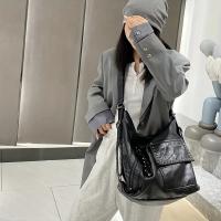 Bolso Convertible de Gran Capacidad Cuero Sintético Negro con Aros Tirantes Ajustables y Desmontables Cierre de Cremallera Ideal para Viajes, Compras, Uso Diario - details 2