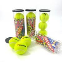 CAMEWIN-accesorios de tenis profesionales de goma de fibra de alta elasticidad, pelotas de juego de entrenamiento de competición, duraderas para exteriores, 3 uds. - details 0