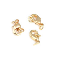 6 uds. De latón de Color dorado de 18K con cierres circulares de langosta, cierres para collares, pulseras, suministros para fabricación de joyas, accesorios Diy - details 10