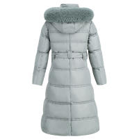 Chaqueta Larga de Invierno con Capucha y Plumón Acolchado para Mujer, PLUMÍFERO - details 2