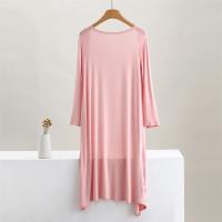 Modal Largo Cardigan Suéter de Algodón para Mujeres Abrigo Casual de Colores 12 - details 4