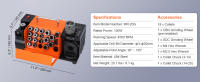 SucceBuy Afilador de brocas, núcleo MR-13A de 3-13 mm, ajustable 95 ° -135 °   Ángulo, amoladora portátil, pinzas, rueda CBN y SDC - details 7