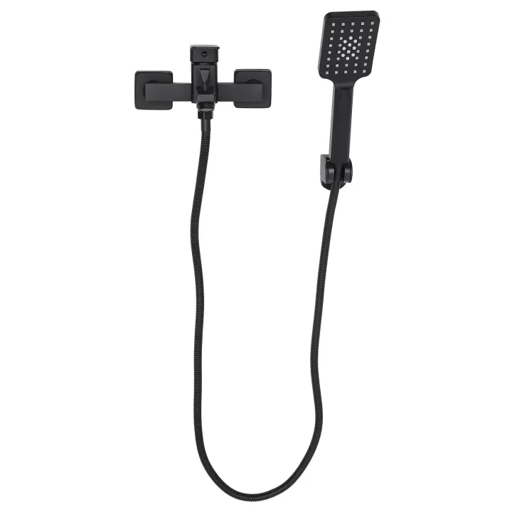 Grifo de bañera montado en la pared, grifo de bañera con ducha de mano, doble uso, caliente y frío, diseño antigoteo - 1