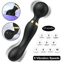 Potentes AV vibrador dildos varilla mágica mujeres doble cabeza clitoris estimulador Gspot vagina masajero adulto juguetes sexuales para la mujer - details 8