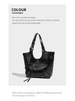 Nueva moda versátil Diablo locomotora remache Tote diseño bandolera bandolera hombres y mujeres - details 7