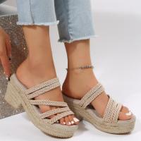 Zapatillas de tacón de cuña para mujer, zapatos de verano para mujer - details 3