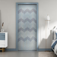 Cortinas de Madera Retro con Cuerda Partición de Dormitorio 31 Líneas Cortina de Puerta de Hilo de Madera 90*208CM - details 3
