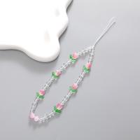 Cordón de teléfono con cuentas hecho a mano, correa de muñeca con cuentas, cadena de teléfono con perlas, eslinga antipérdida colorida, accesorios para teléfono móvil - details 11