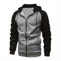 Sudadera De Capucha Para Hombre Con Cierre De Cremallera Y Bloque De Colores Estilo Casual Duradero Manga Larga Suéter De Algodón Para Otoño E Invierno - details 1