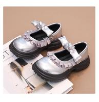Zapatos de cuero de princesa con volantes para niñas, zapatos de vestir plisados con lazo, para fiesta de boda, suela gruesa, Chic, otoño, 2024 - details 10