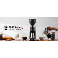 SHARDOR Professional 64mm Burr 100 configuraciones de molienda Cámara totalmente metálica, molinillo de café en grano con temporizador electrónico ajustable y - details 8
