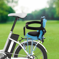 Asiento infantil para bicicleta de montaña, pedal y barra de seguridad, plegable - details 1