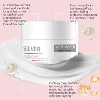 West&Montr Mask Repairs Dry Fury Cuidado del cabello hidratante y suave - details 5