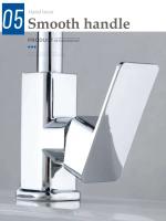 Sier 360 °   Grifo giratorio para lavabo de baño, fregadero de cocina, grifo mezclador de agua fría y caliente con filtro, función de enjuague bucal - details 5