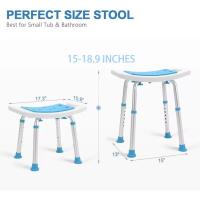 Taburete de Ducha Antideslizante Regulable en Altura 150 KG Montaje Sin Herramientas - details 3