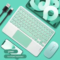 Teclado táctil inalámbrico recargable, 10 pulgadas, portátil, para iPad, tableta, teléfono, PC, magnético, Bluetooth, con ratón - details 13