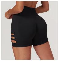 Pantalones de Yoga Deportivos sin Costuras Cintura Alta, Levantamiento de Cadillas, Transpirables para Entrenamiento Material de Nylon - details 8