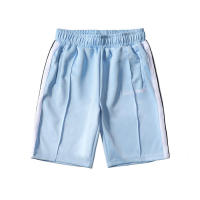 PA Angel Pantalones cortos a rayas con cinta de arcoíris, pantalones cortos holgados de cinco puntos con palmeras de calle alta, Unisex, para parejas - details 3