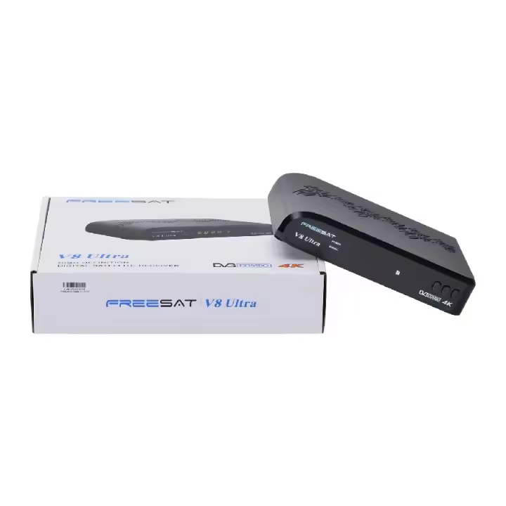 Receptor de Satelite FREESAT V8 Ultra DVB-S/S2/S2X DVB-T/T2/C 4K H.265 Decodificador - 1