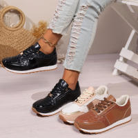 Zapatos de suela gruesa para mujer, calzado deportivo de talla grande, Color liso, estilo de moda, 2024 - details 3
