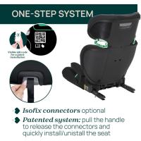 Coche para Niños 3-12 Años (100-150 cm), Peso 15-36 kg, Grupo 2/3, Fácil Instalación con Sistema Isofix, Reclinable, Ajustable en Altura, Reposabrazos Acolchados, Negro - details 4
