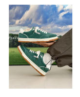 Nuevos zapatos de lona de realce medio-top verde militar tendencia de moda retro zapatos de hombre. - details 5